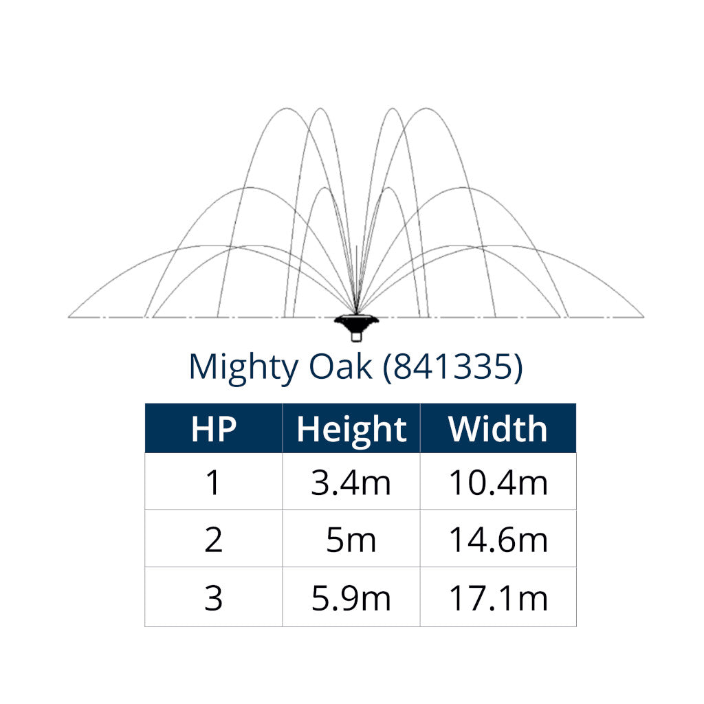 Kasco Mighty Oak Fountain Nozzle 1HP - 3HP