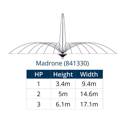 Kasco Madrone Fountain Nozzle 1HP - 3HP